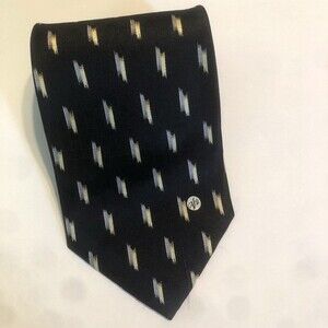 VERSACE Classic V2 Silk Blue Tan Silver Men's Necktie
